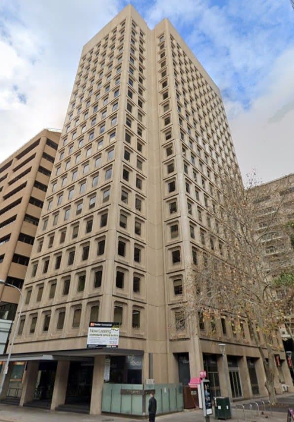Boston College Adelaide CBD campus building exterior on Grenfell Street